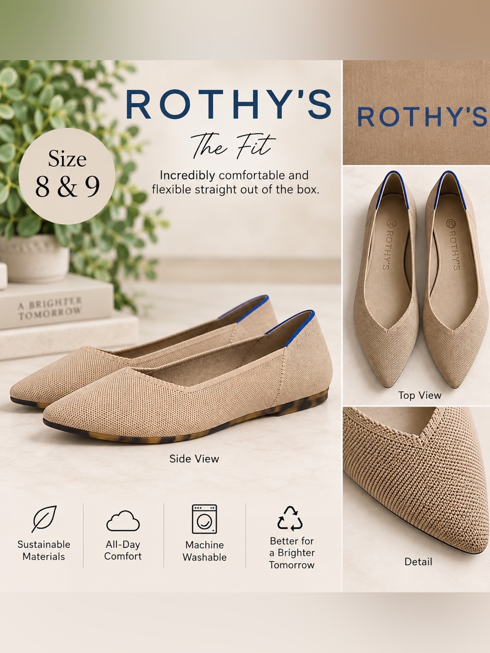 NWT Rothy The Point